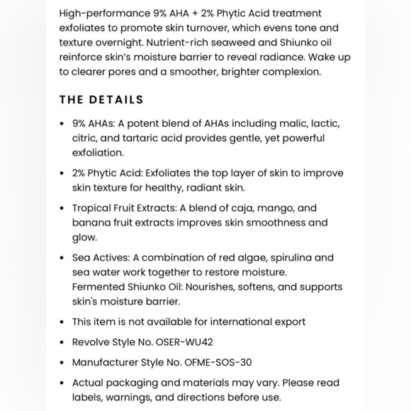 OSEA Seaglow Overnight Serum NEW - Picture 5 of 8